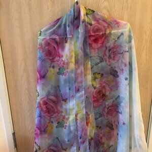 Unbranded Floral Pattern Scarf